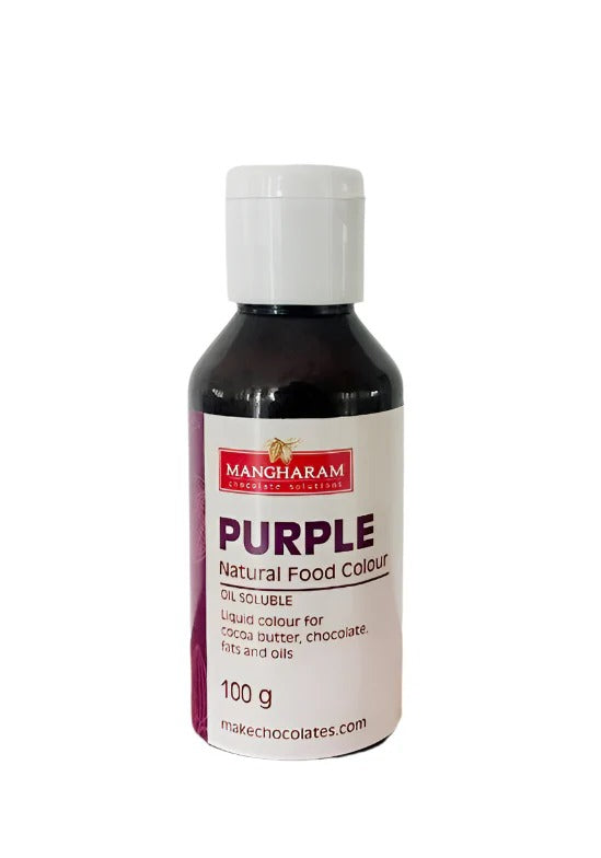 Natural Purple Oil Soluble Food Colour for Chocolate, Cocoa Butter & Baking | 100g