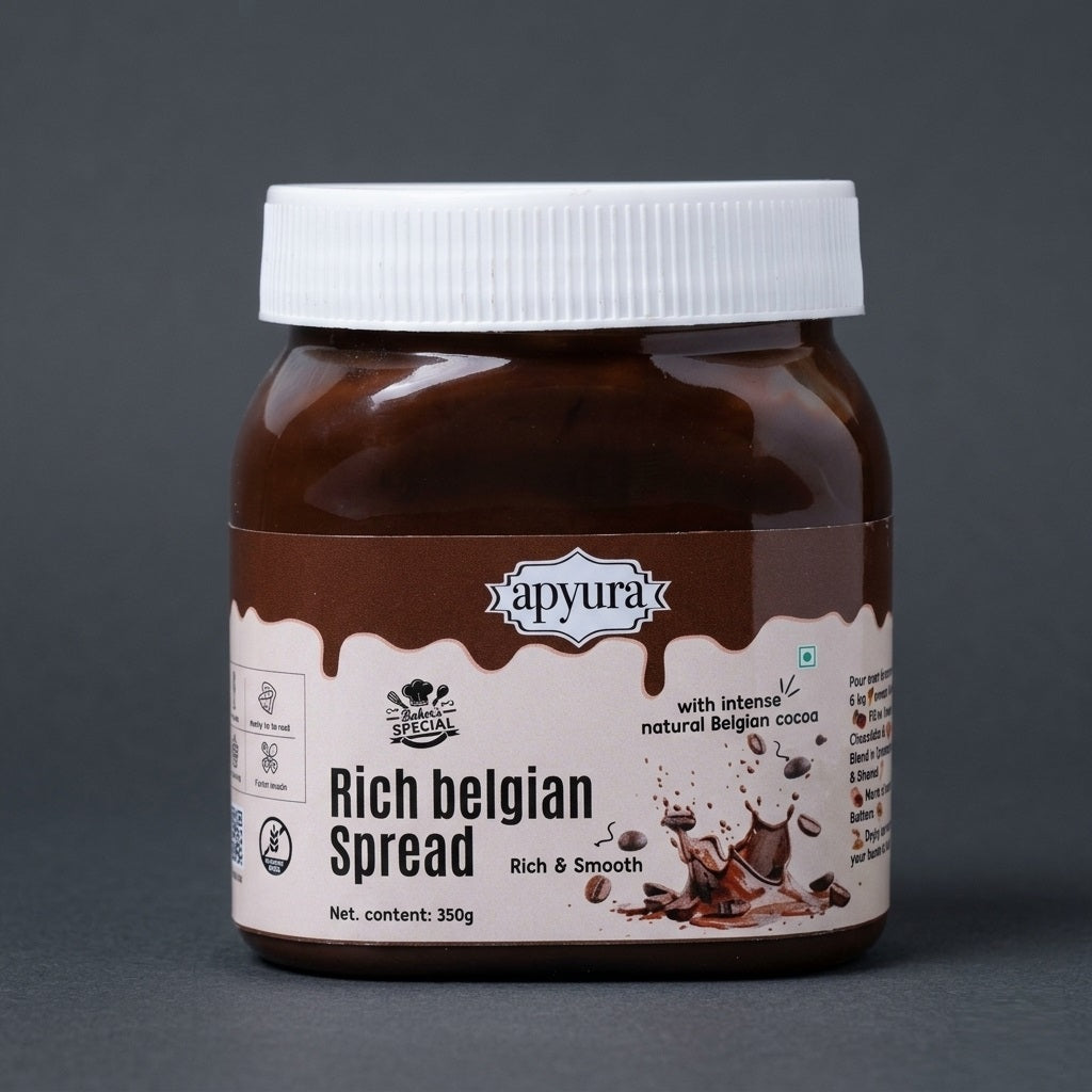 Apyura Rich Belgian Chocolate Spread & Filling | Premium Chocolate Spread