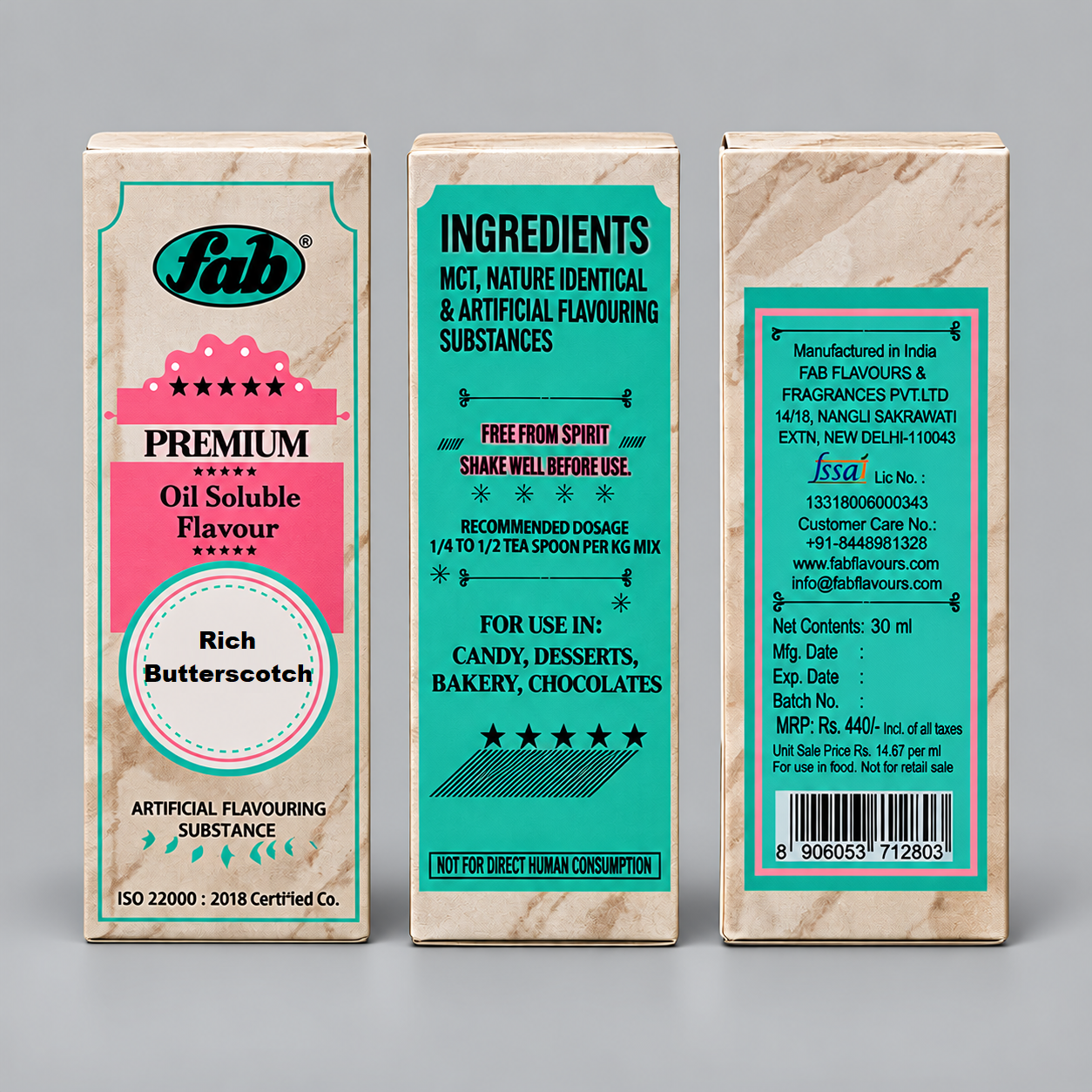 FAB Premium Rich Butterscotch Oil Soluble Flavour