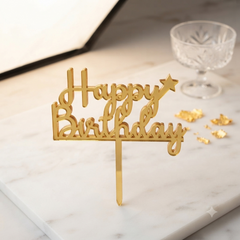 Shooting Star Acrylic Cake Topper