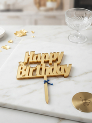 Thick Layer Acrylic Cake Topper