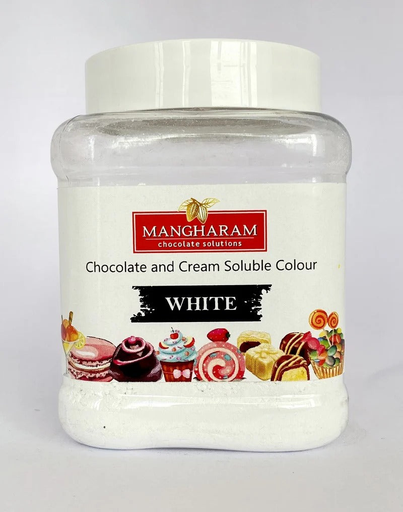 Mangharam White Chocolate & Cream Soluble Food Colour | 100g Jar