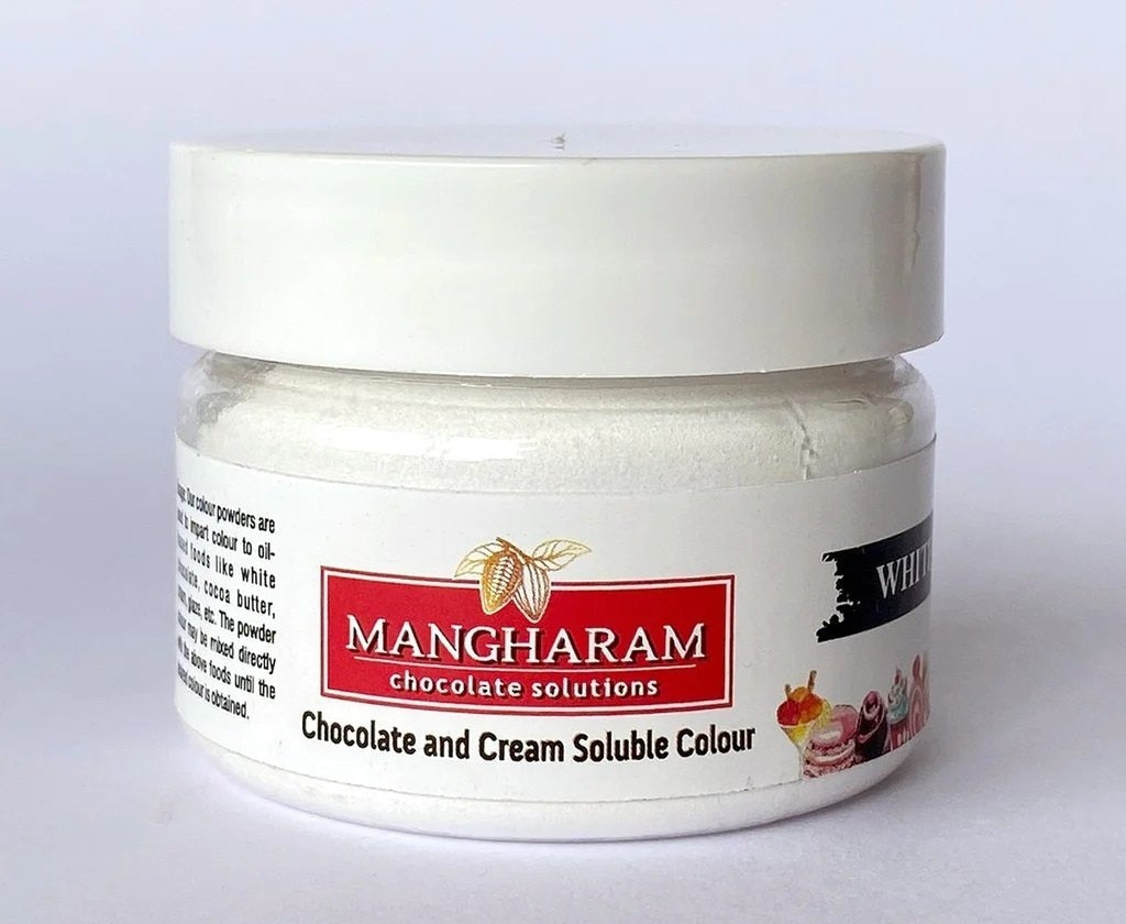 Mangharam White Chocolate & Cream Soluble Colour | 25g Jar