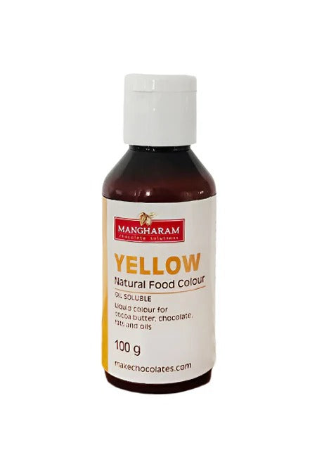 Natural Yellow Oil Soluble Food Colour for Chocolate, Cocoa Butter & Baking | 100g